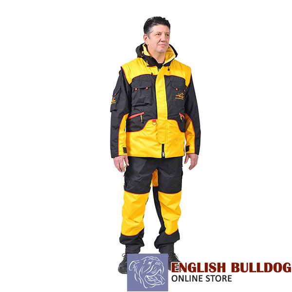 Dog Bite Suit of Weatherproof Membrane Fabric for Training