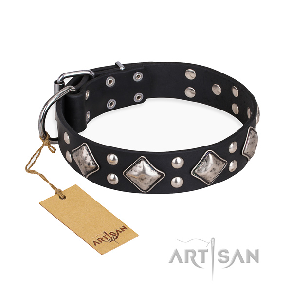 Comfortable wearing awesome dog collar with corrosion proof buckle