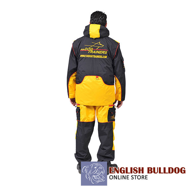Membrane Fabric Training Suit with Several Pockets
